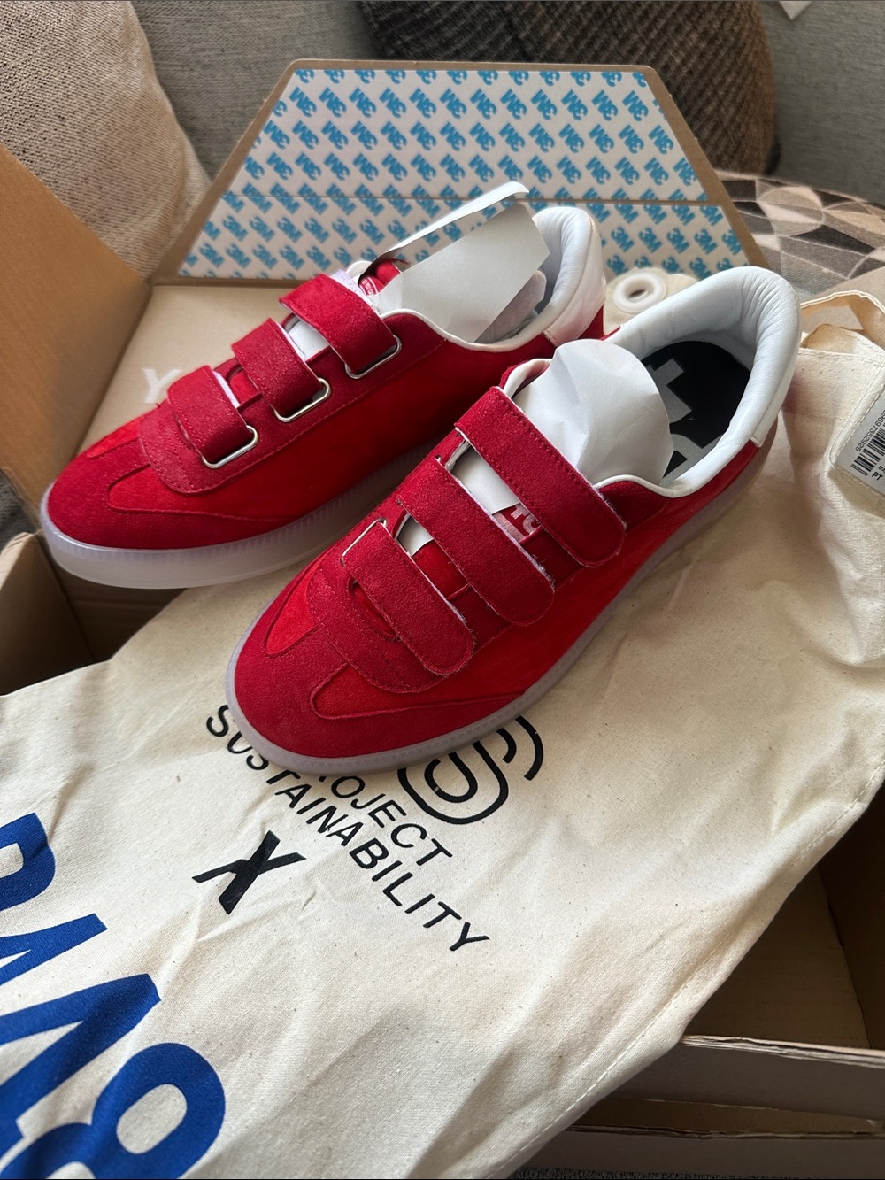P448 Velcro Monza Suede Sneakers - Picture 5 of 9
